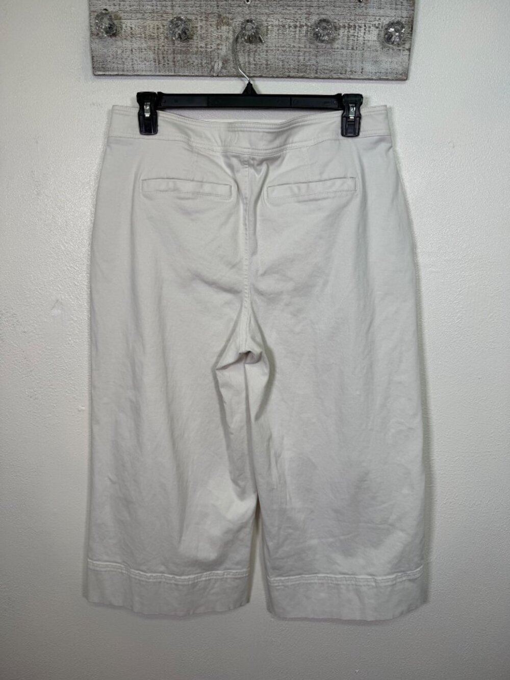 Anthropologie Maeve Buttoned Cropped Wide Leg Culottes Sailor Pant Size 16 - Picture 3 of 16